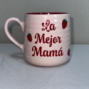 La Mejor Mamá Pink Ceramic Coffee Mug